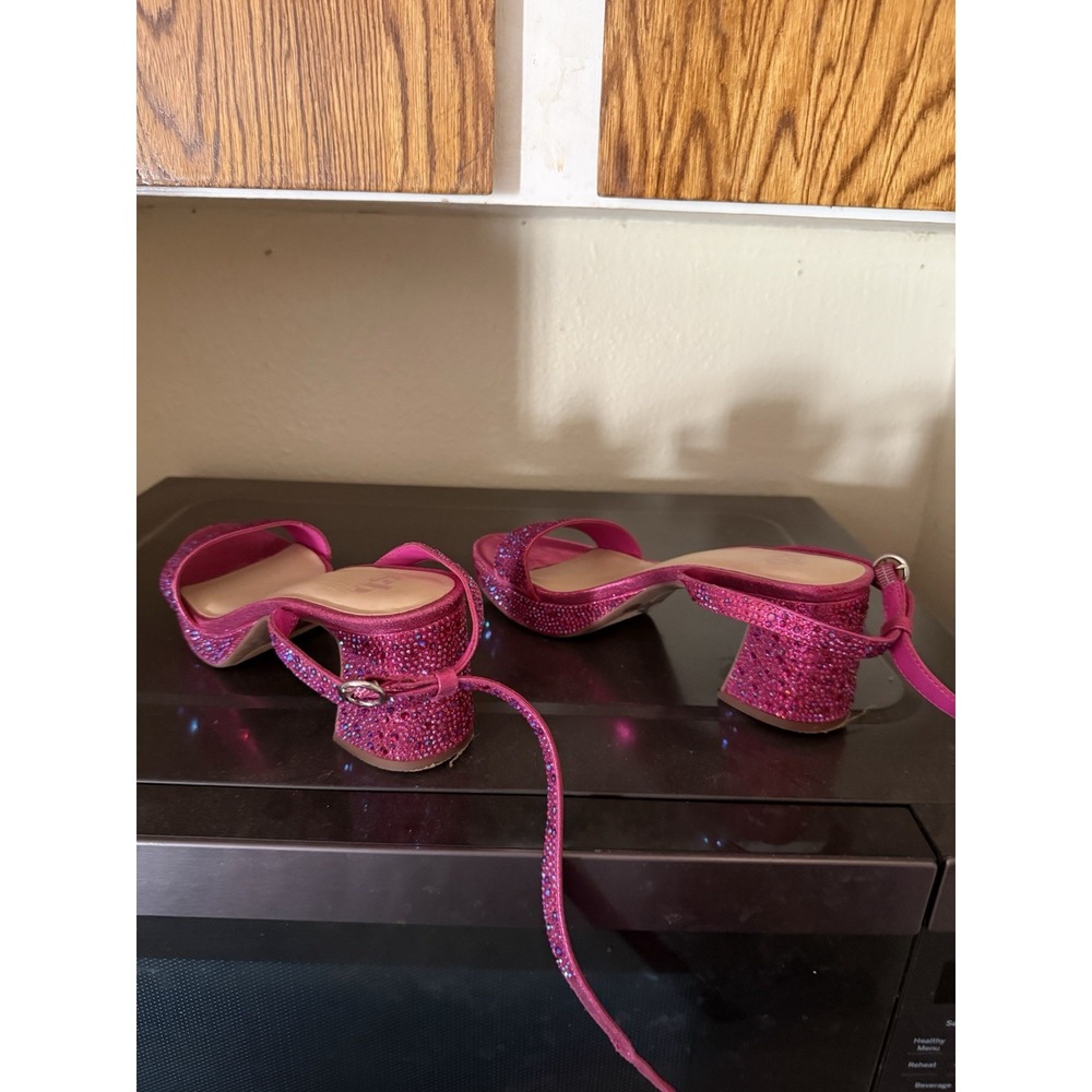 Pink Sparkle Ladies Heels Sandles